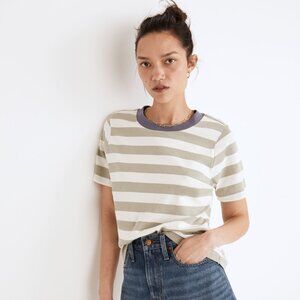 Madewell Supima® Cotton Essential Ringer Tee in Johnson Stripe
